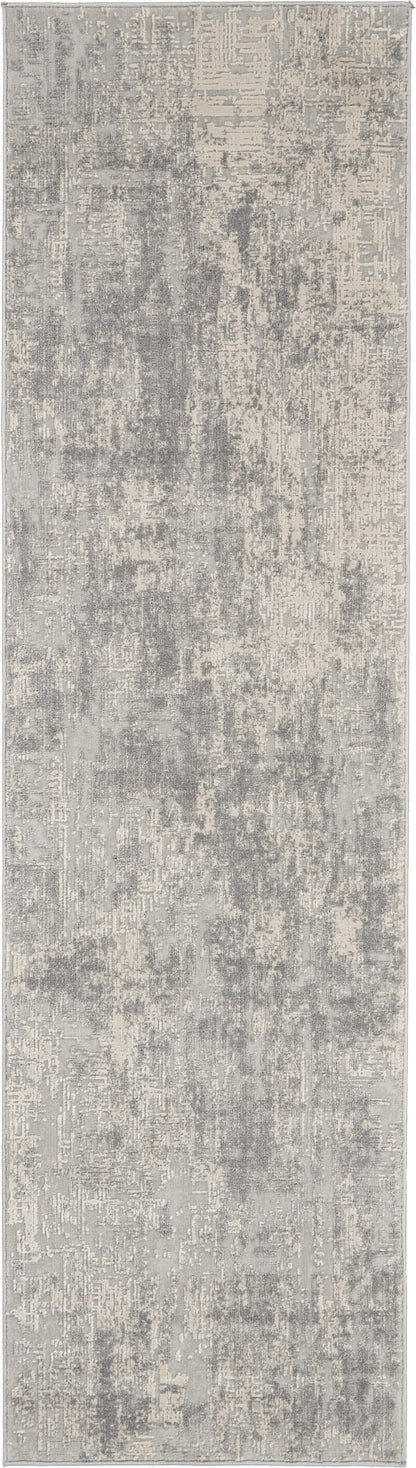 Nourison Home Rustic Textures RUS01 Ivory Silver Contemporary Power-loomed Rugs