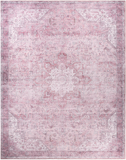 Nourison Home Nourison Washables NWB15 Pink Traditional Power-loomed Rug