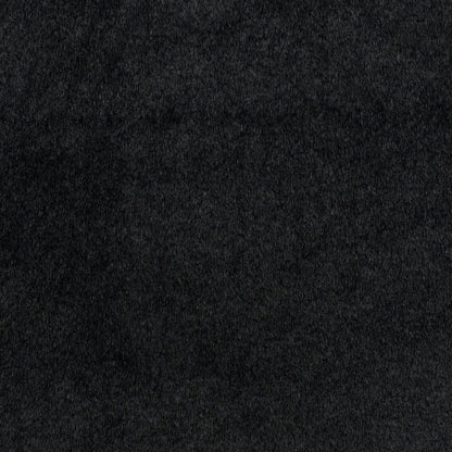 Nourison Home Soft Plush Rabbit Fur  Black  Contemporary