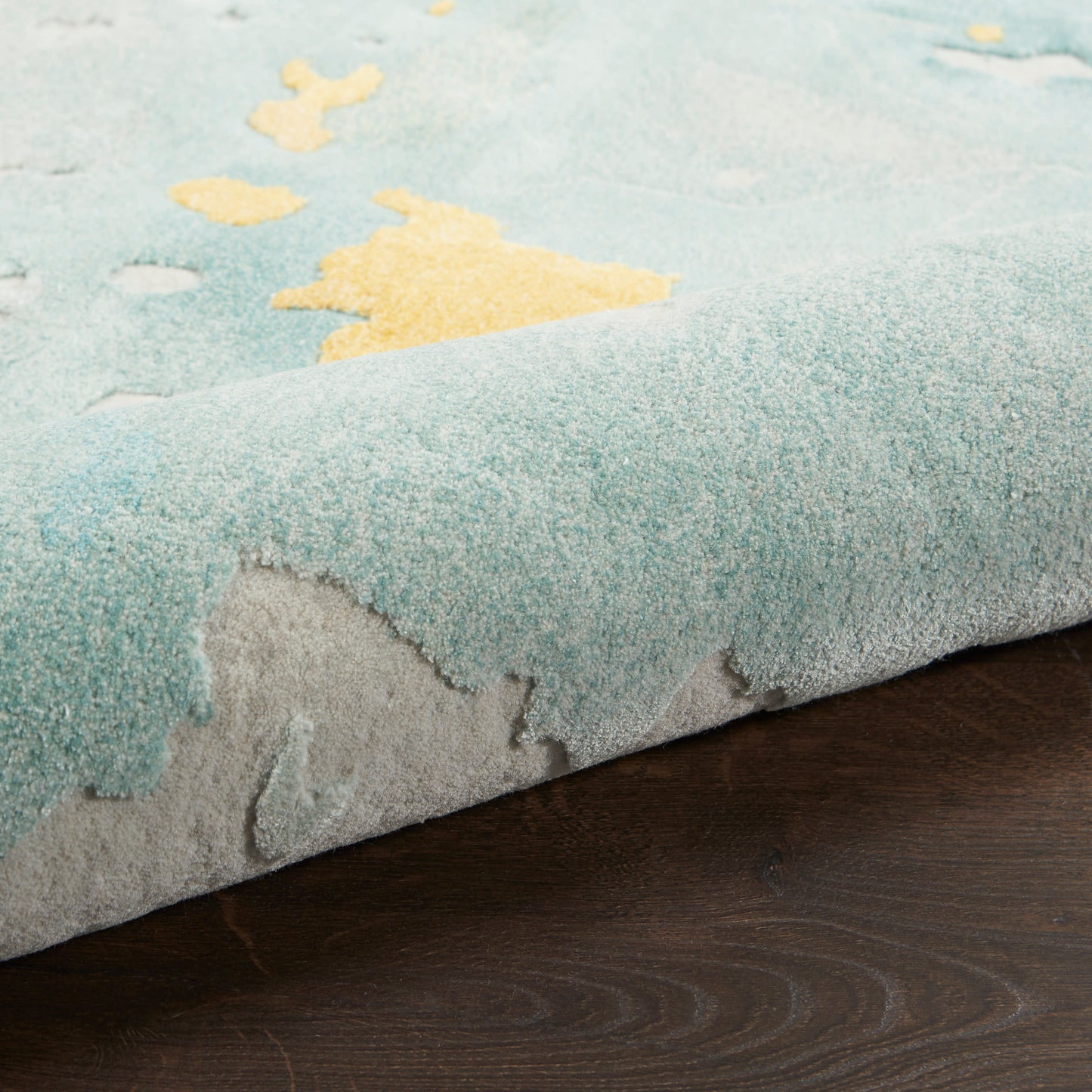 Nourison Home Prismatic  Seafoam Gold  Contemporary