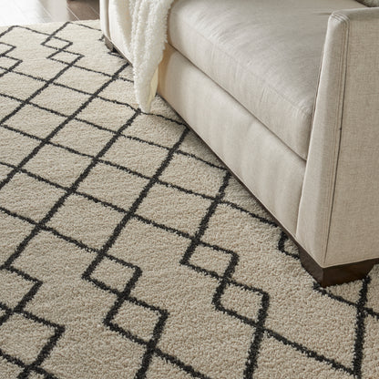 Nourison Home Martil  Ivory Charcoal  Contemporary
