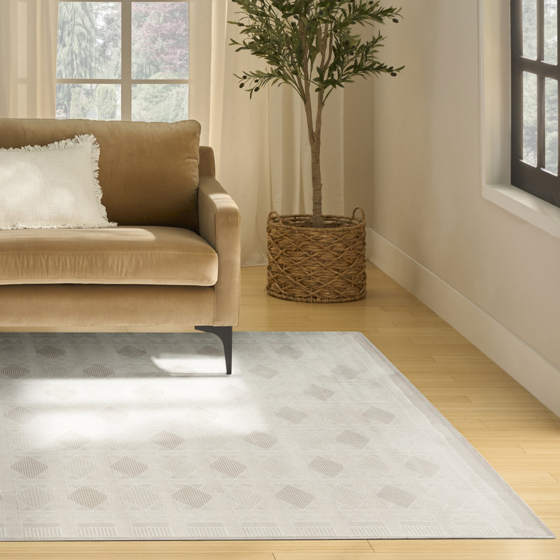 Nourison Home Nordic  Ivory Beige  Contemporary