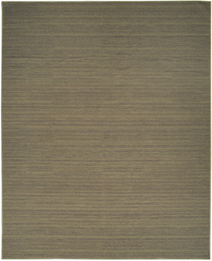 Nourison Home Washable Essentials WAE01 Green Contemporary Loom-woven Rug