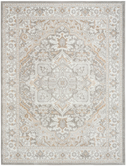 Nourison Home Dekor DEK08 Light Grey Traditional Machine Woven Rug