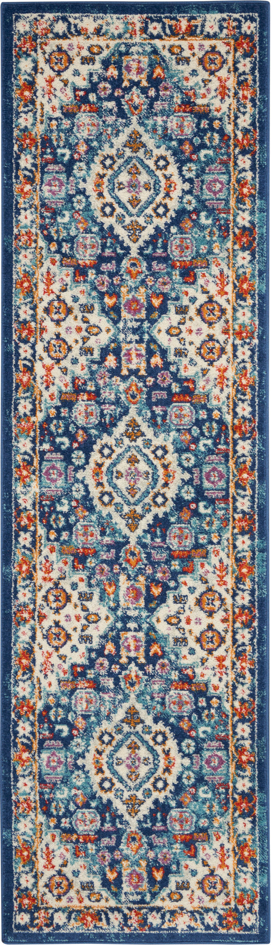 Nourison Home Passion  Blue Multicolor  Transitional