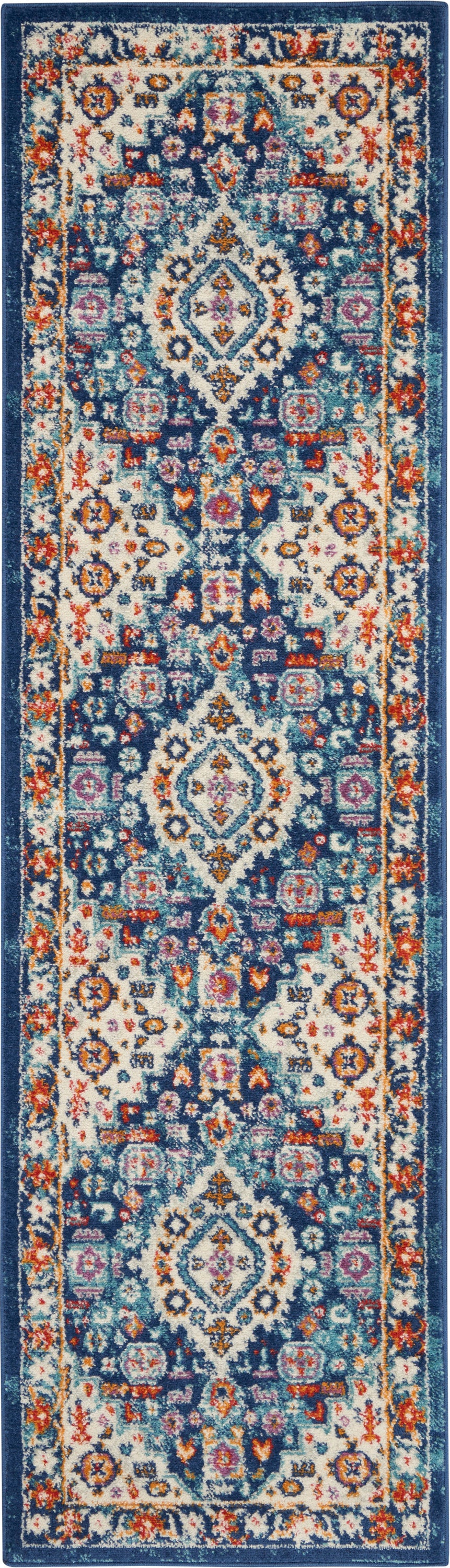 Nourison Home Passion  Blue Multicolor  Transitional