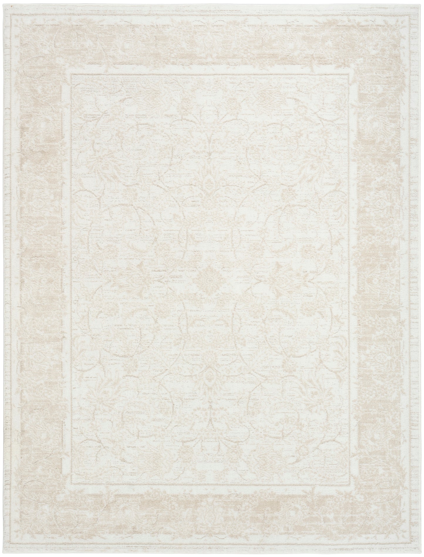 Nourison Home Dekor DEK09 Ivory Taupe Traditional Machine Woven Rug