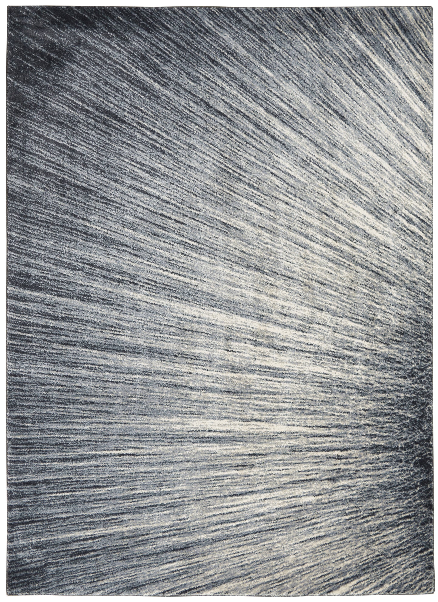 Nourison Home Moroccan Celebration KI389 Blue Grey Contemporary Power-loomed Rug