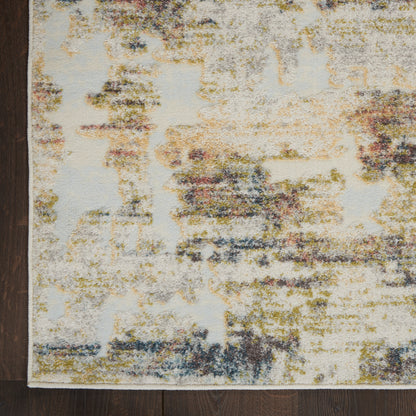 Nourison Home Trance  Ivory Multicolor  Contemporary