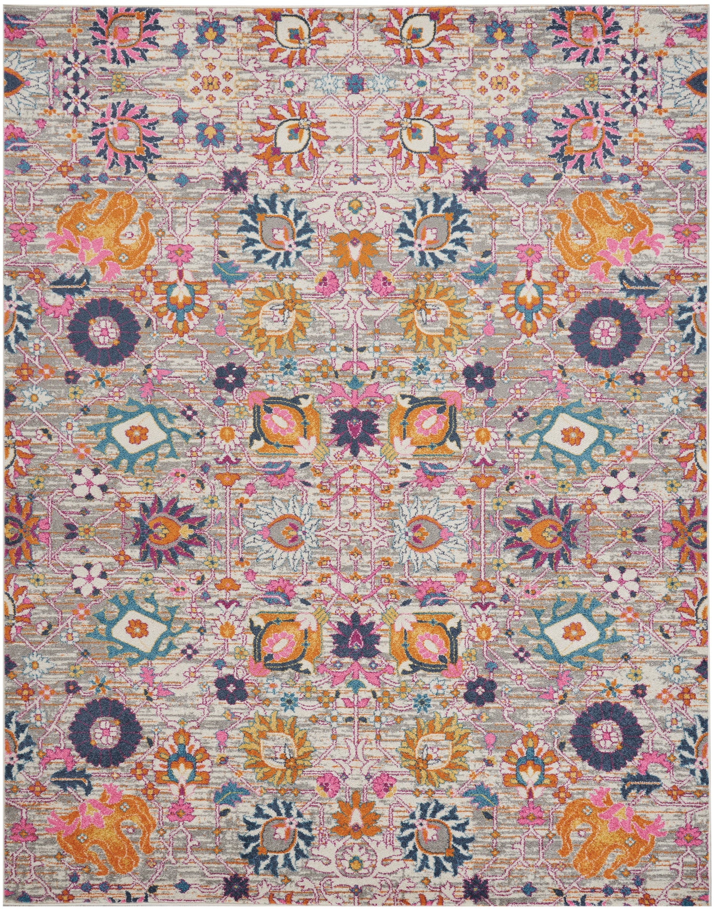 Nourison Home Passion PSN01 Silver Transitional Power-loomed Rugs