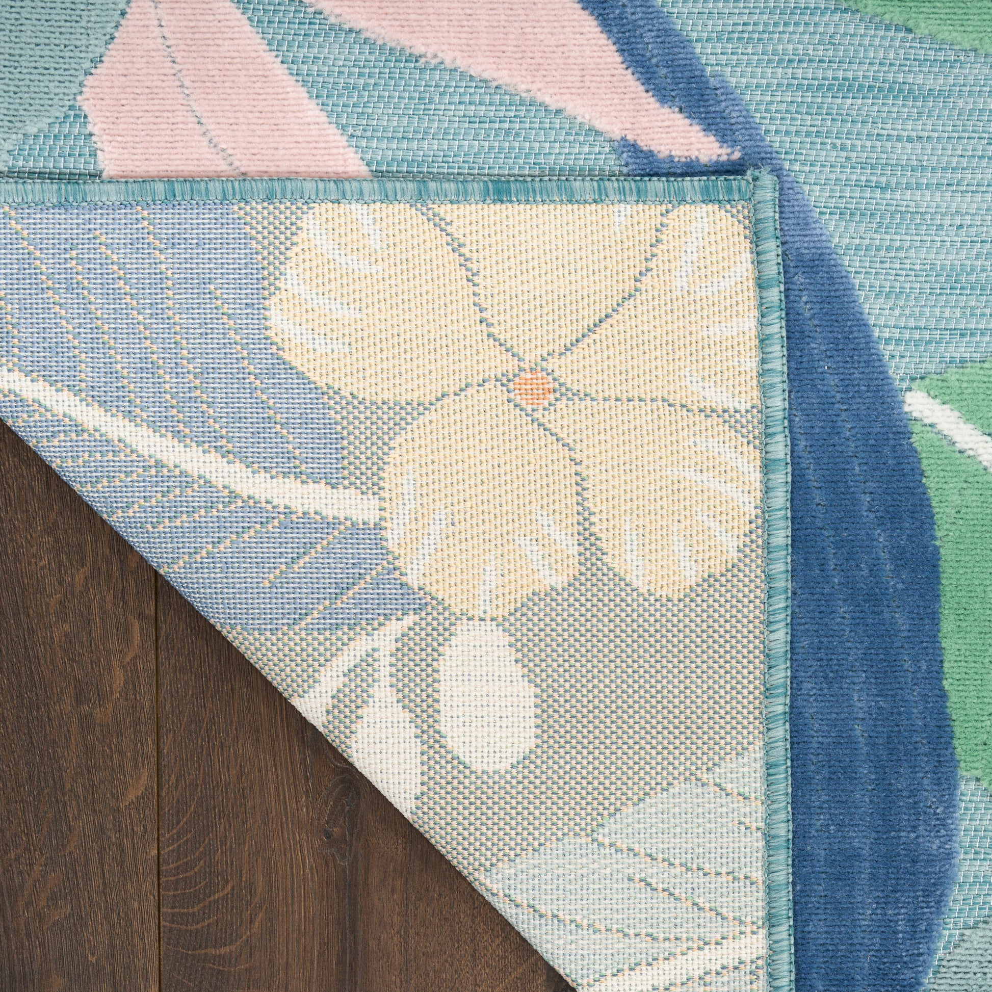 Nourison Home Suncoast  Blue Multicolor  Contemporary