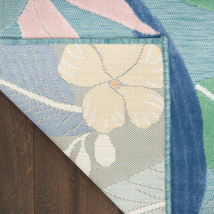 Nourison Home Suncoast  Blue Multicolor  Contemporary