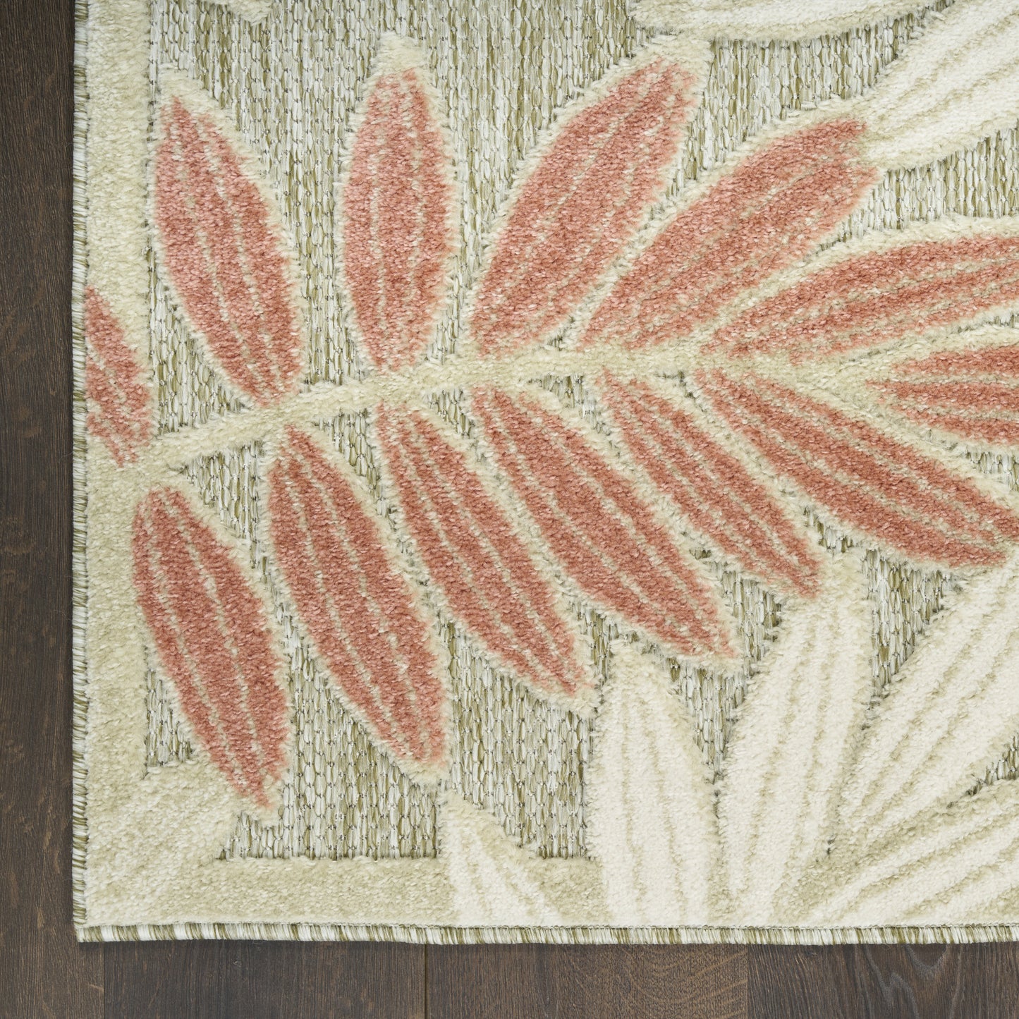 Nourison Home Aloha  Sage Rose  Contemporary