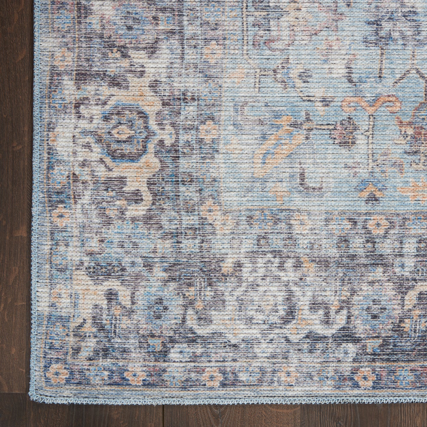 Nourison Home New Concept Washables  Light Grey Blue  Traditional