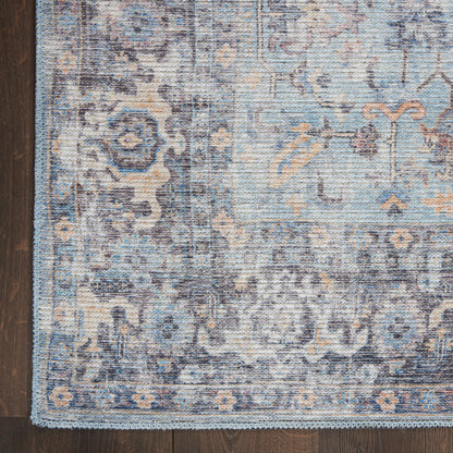 Nourison Home New Concept Washables  Light Grey Blue  Traditional