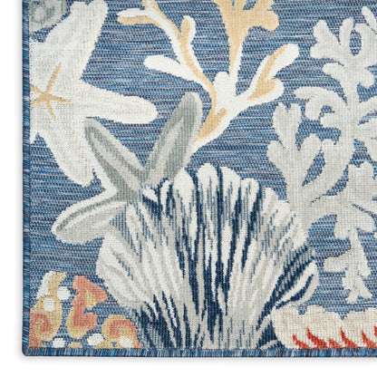 Nourison Home Suncoast  Denim Multicolor  Contemporary