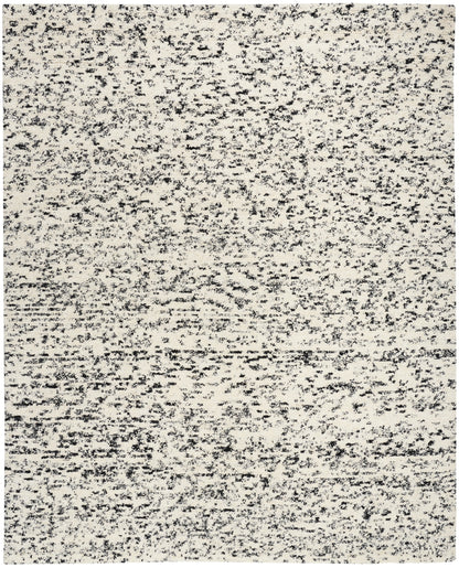 Calvin Klein CK042 Billows BIL01 Ivory Black Contemporary Hand Knotted Rug