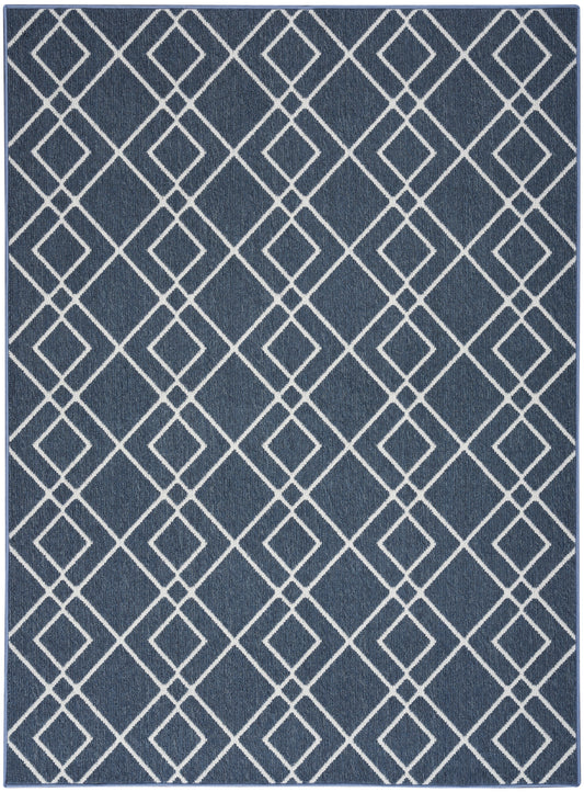 Nourison Home Modern Lines  Denim  Contemporary