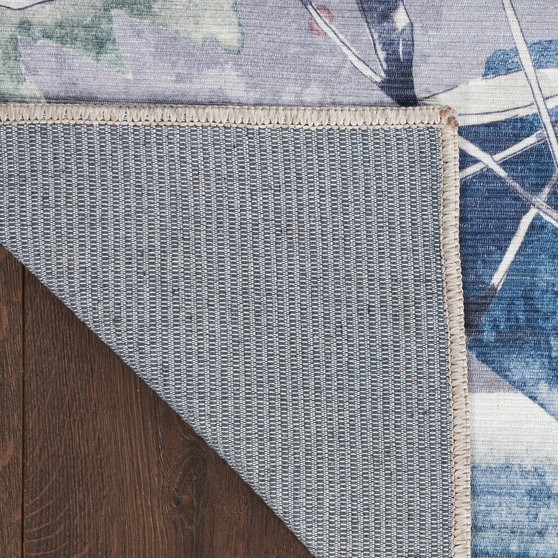 Nourison Home Nourison Washables  Grey Blue  Traditional