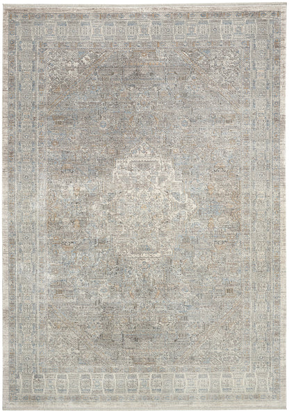 Nourison Home Starry Nights STN02 Cream Grey Traditional Loom-woven Rug