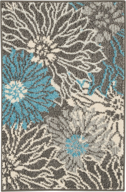 Nourison Home Passion PSN17 Charcoal Blue Contemporary Power-loomed Rugs