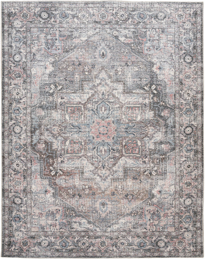 Nourison Home New Concept Washables SR101 Grey Traditional Machine Woven Rug