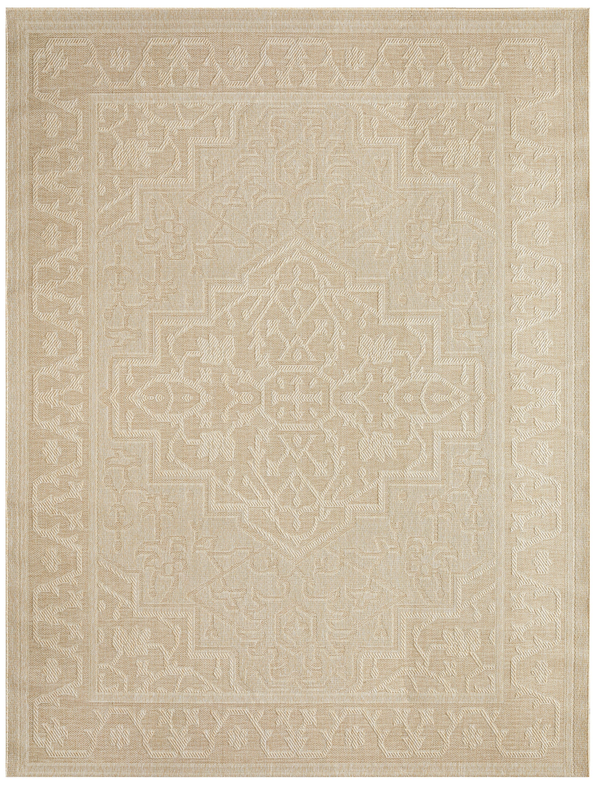 Nourison Home Tulum  Cream  Contemporary