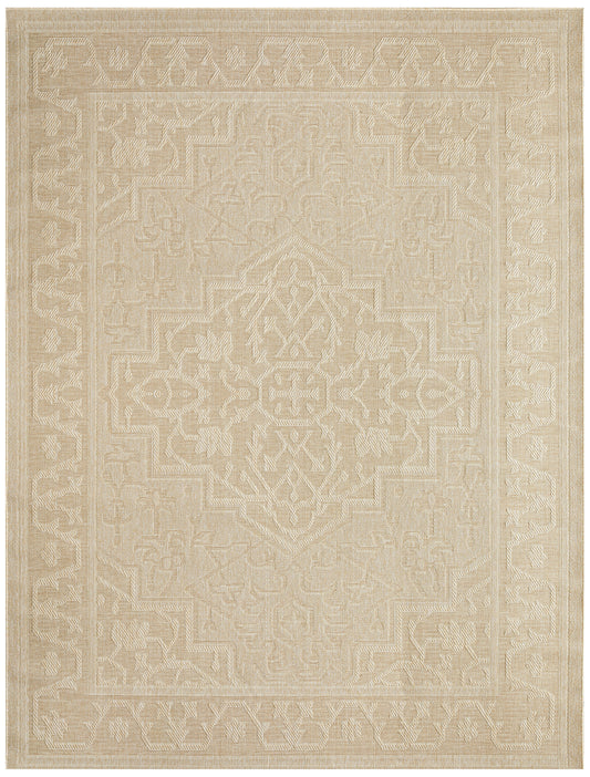 Nourison Home Tulum  Cream  Contemporary