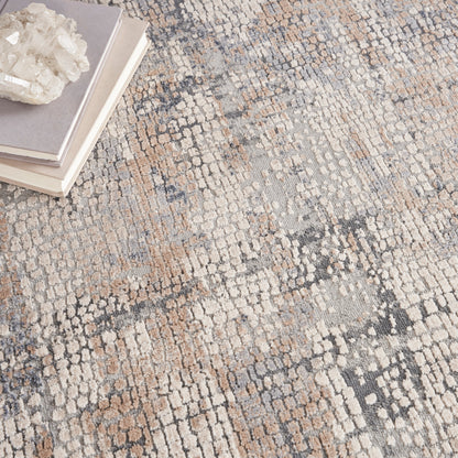 Nourison Home Rustic Textures  Beige Grey  Contemporary