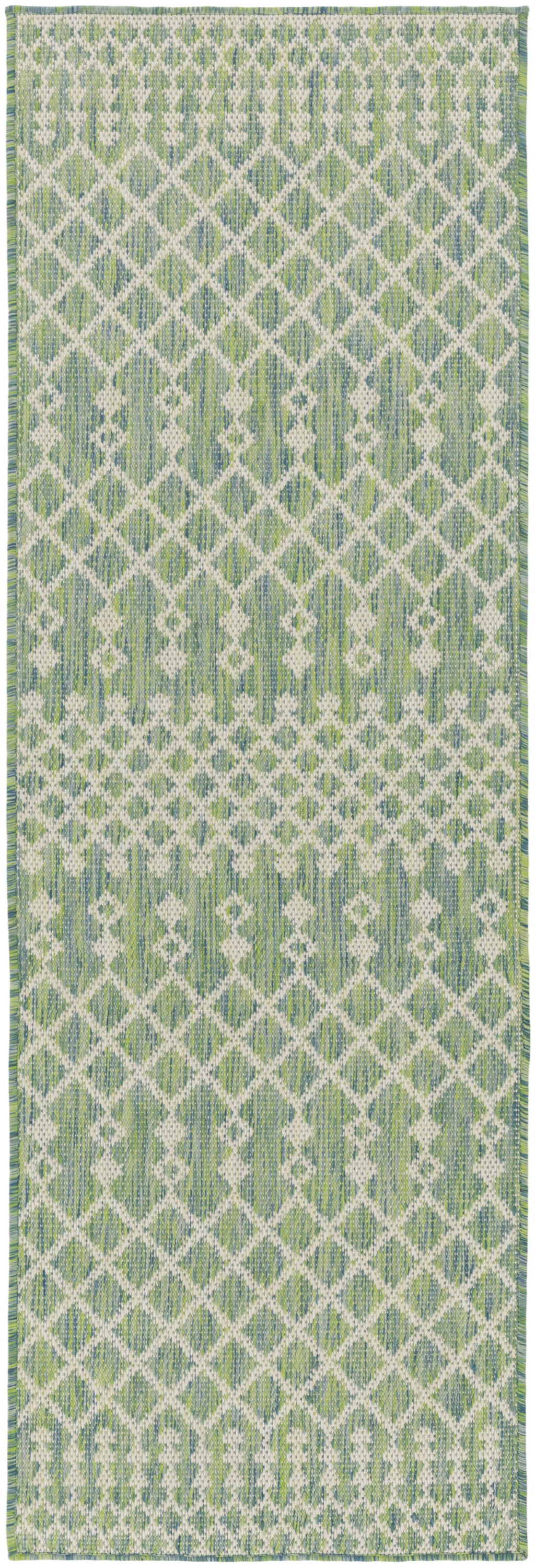 Nourison Home Positano POS02 Blue Green Contemporary Power-loomed Rug