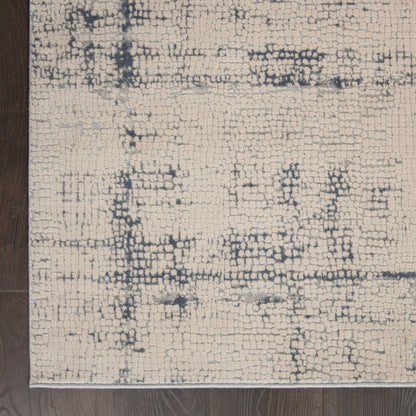 Nourison Home Rustic Textures  Ivory Blue  Contemporary