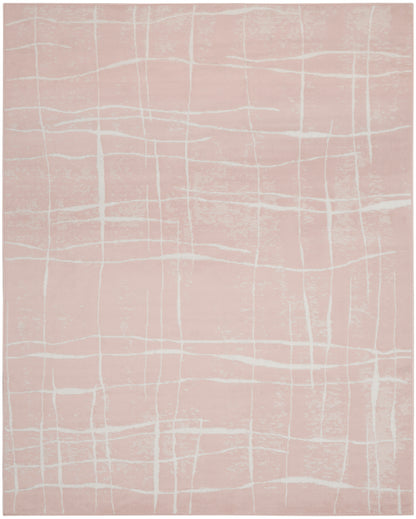 Nourison Home Whimsicle WHS09 Pink Ivory Contemporary Power-loomed Rug