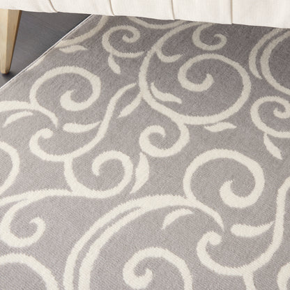 Nourison Home Grafix  Grey  Contemporary