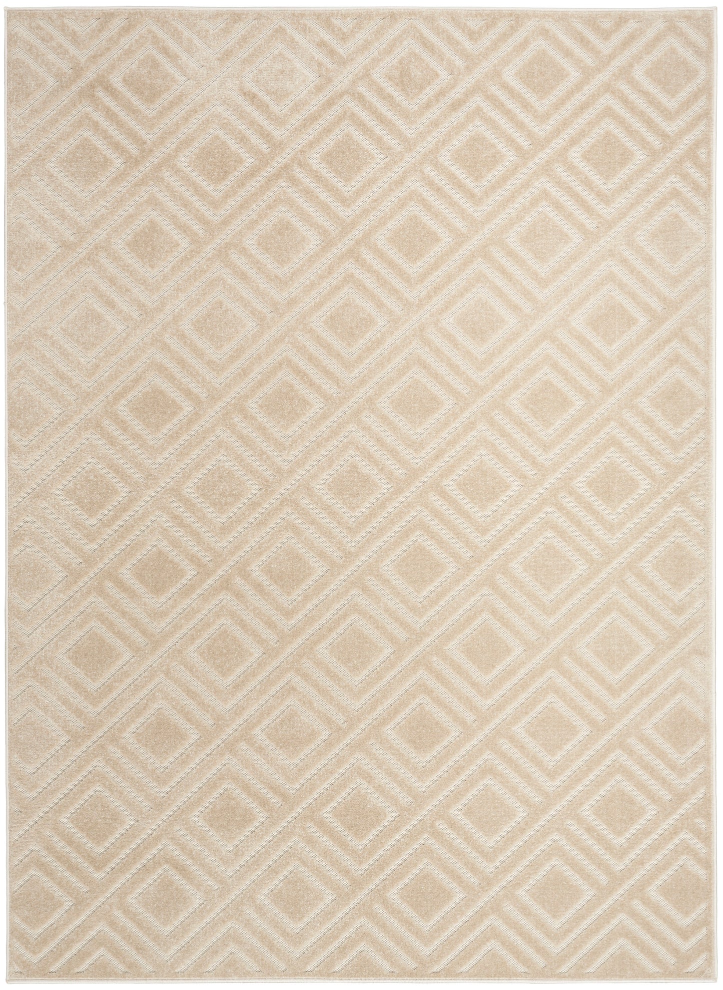 Nourison Home Care Free CAF03 Beige Contemporary Loom-woven Rug