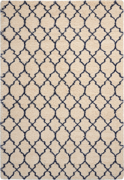 Nourison Home Amore AMOR2 Ivory Blue Contemporary Power-loomed Rug