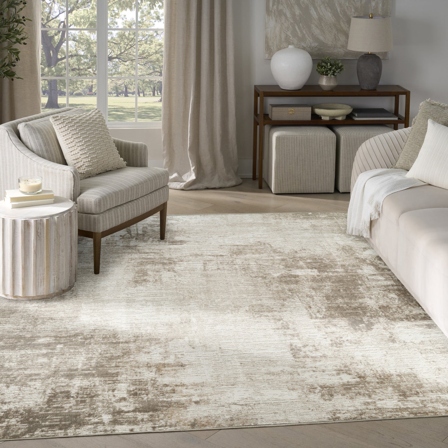 Nourison Home Dekor  Ivory Taupe  Contemporary