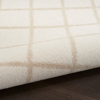 Nourison Home Grafix  Ivory Beige  Transitional