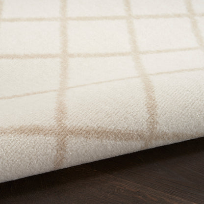 Nourison Home Grafix  Ivory Beige  Transitional