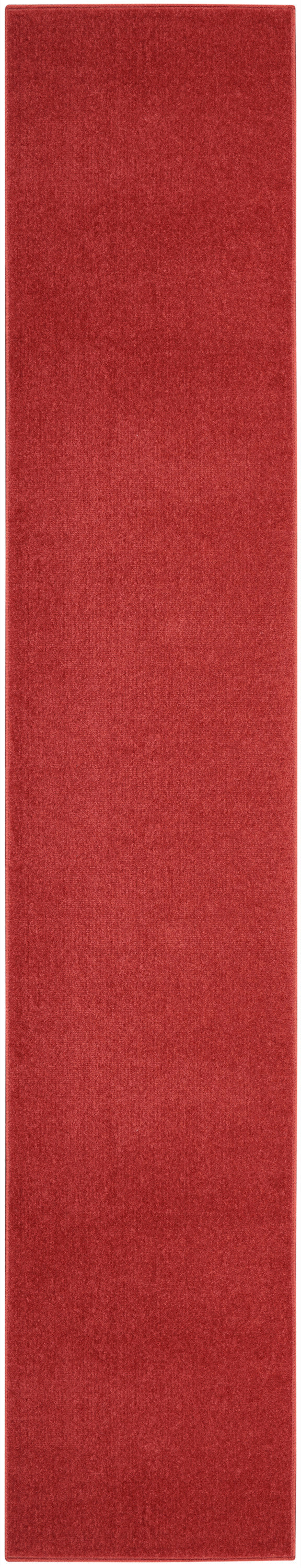 Nourison Home Nourison Essentials NRE01 Brick Red Contemporary Power-loomed Rug
