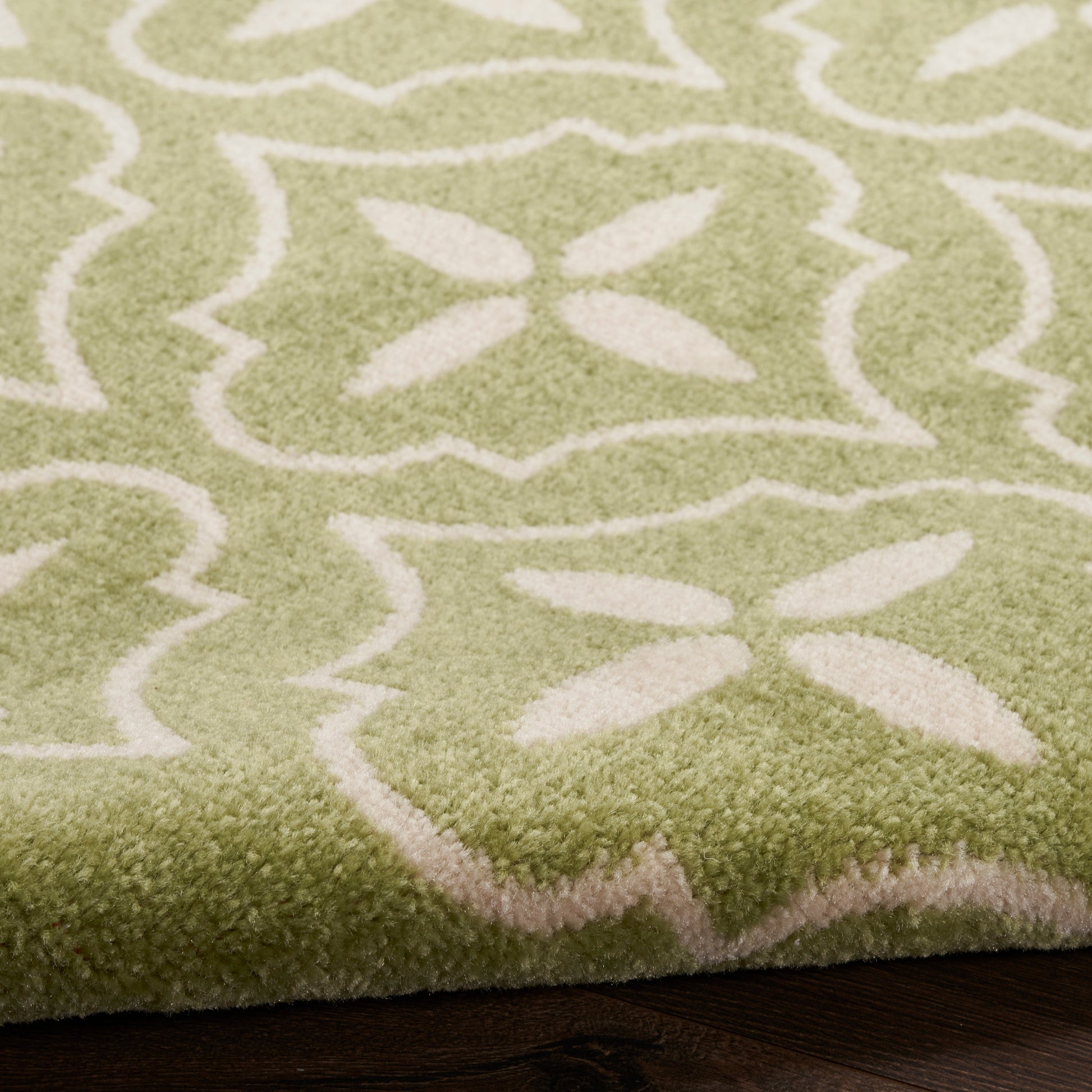 Nourison Home Nourison Essentials  Green Ivory  Contemporary