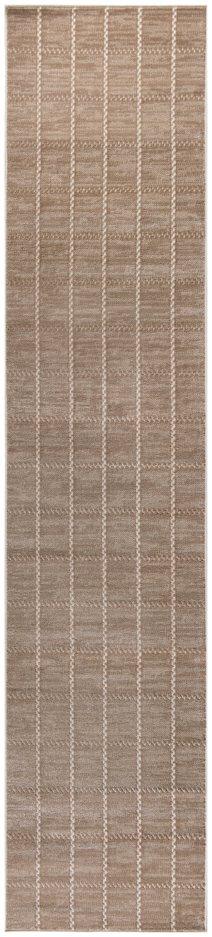 Nourison Home Serenity Home SRH05 Mocha Ivory Contemporary Loom-woven Rug