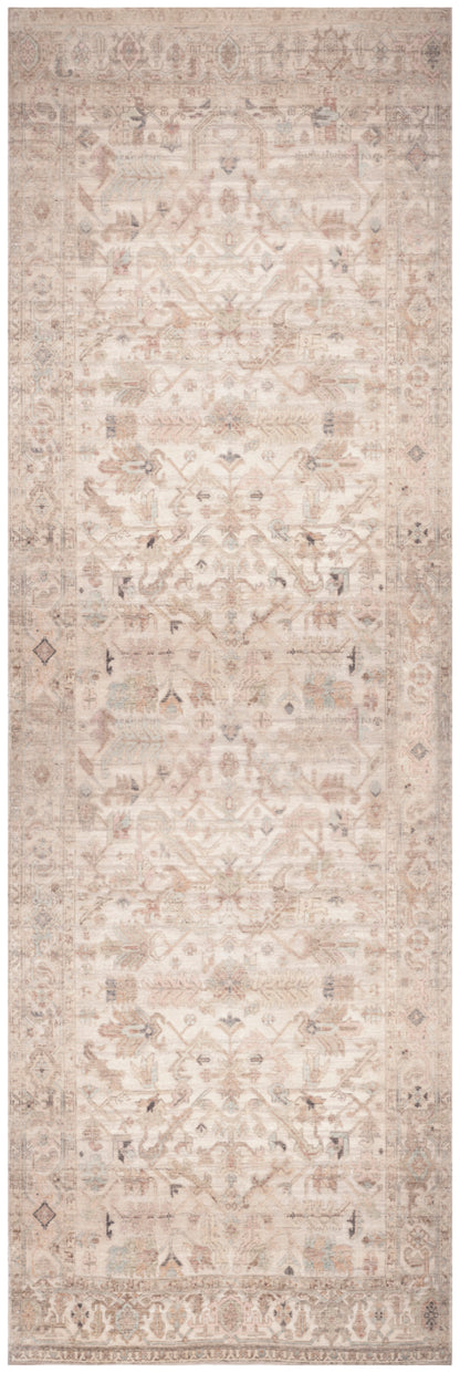 Nourison Home Vintage Washables VWS17 Beige Traditional Flat Weave Rug
