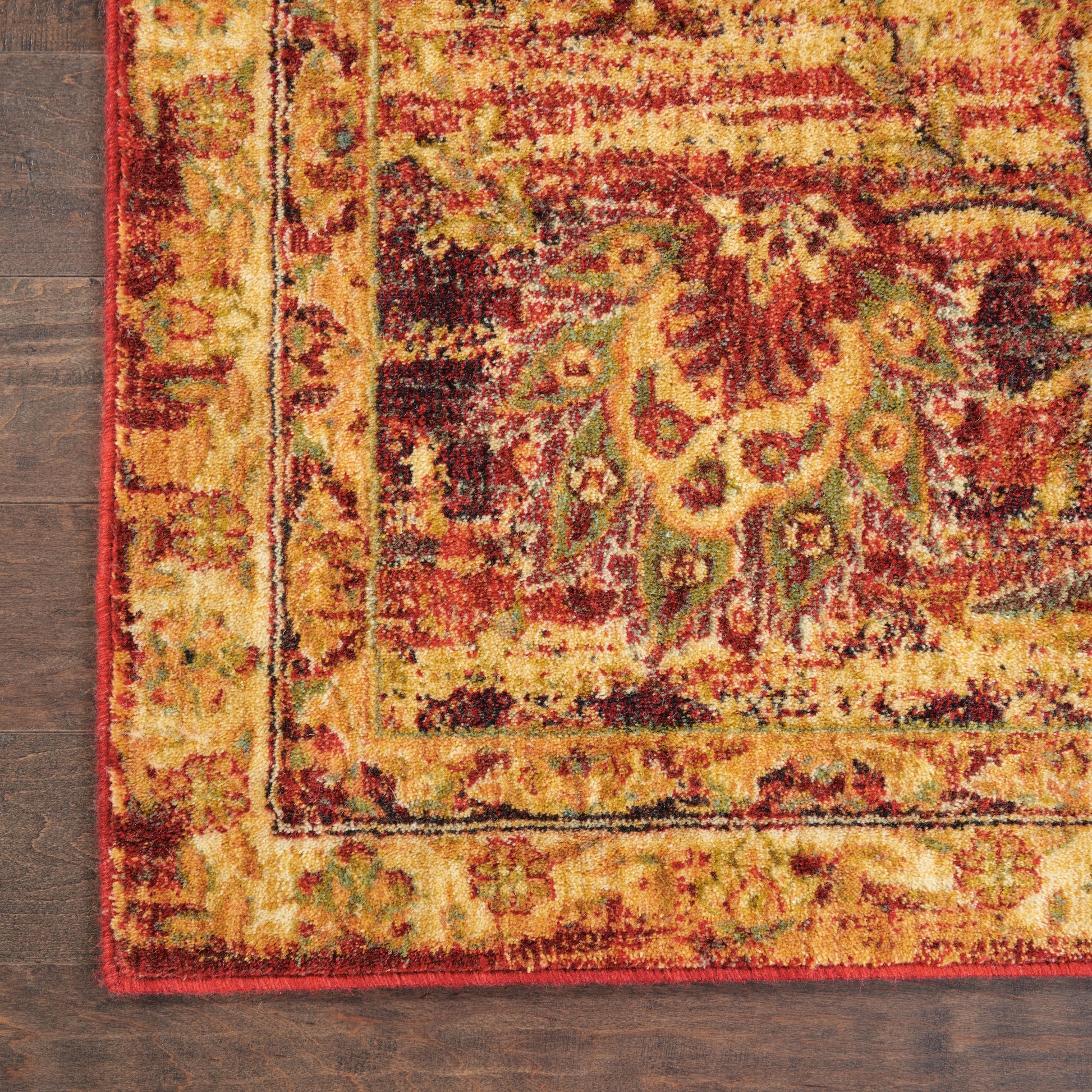 Nourison Home Jewel  Cream Red  Traditional