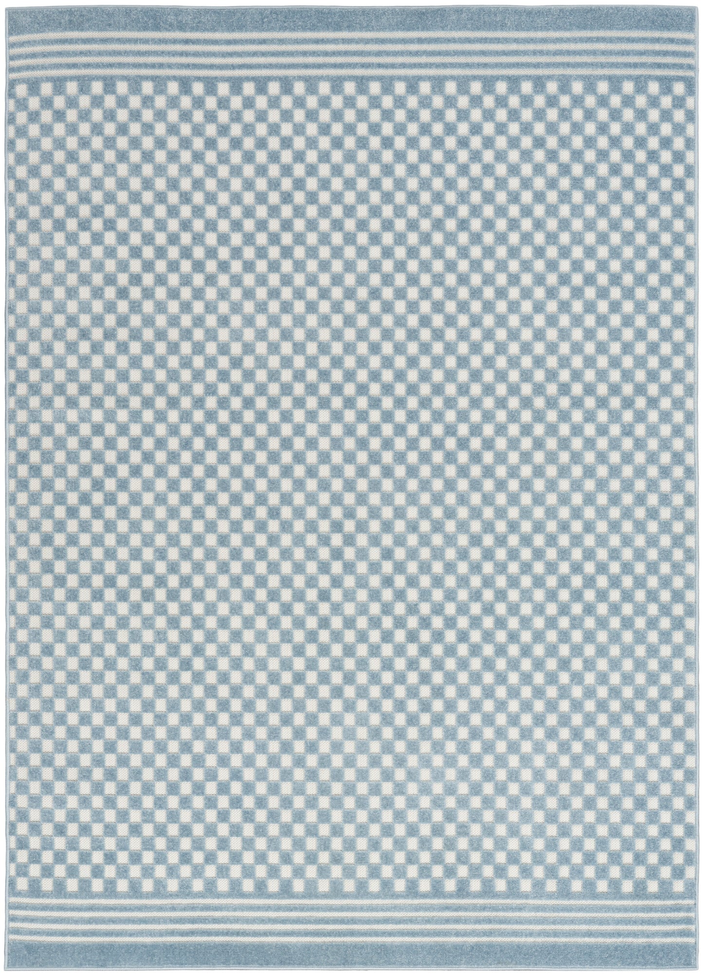 Nourison Home Care Free CAF02 Blue Contemporary Loom-woven Rug