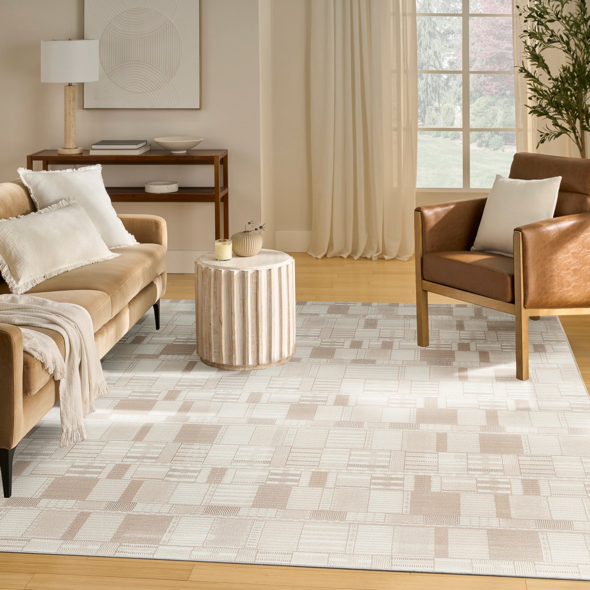 Nourison Home Nordic  Ivory Beige  Contemporary