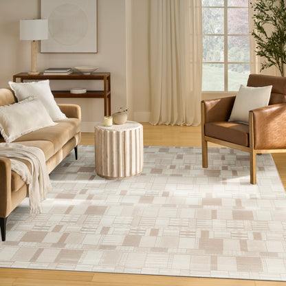 Nourison Home Nordic  Ivory Beige  Contemporary