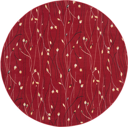 Nourison Home Grafix GRF15 Red Contemporary Power-loomed Rug