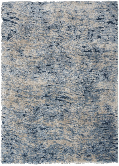 Nourison Home Dreamy Shag DRS06 Light Blue Contemporary Power-loomed Rug
