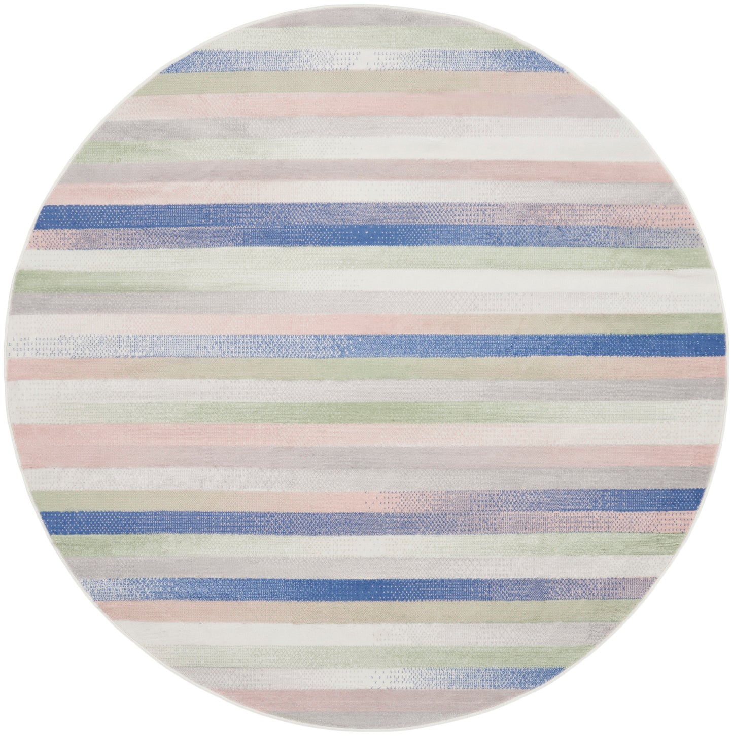 Nourison Home Whimsicle WHS12 Ivory Multicolor Contemporary Power-loomed Rug