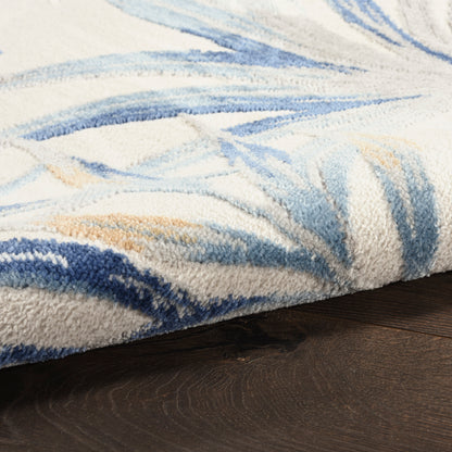 Nourison Home Seaside  Ivory Blue  Contemporary